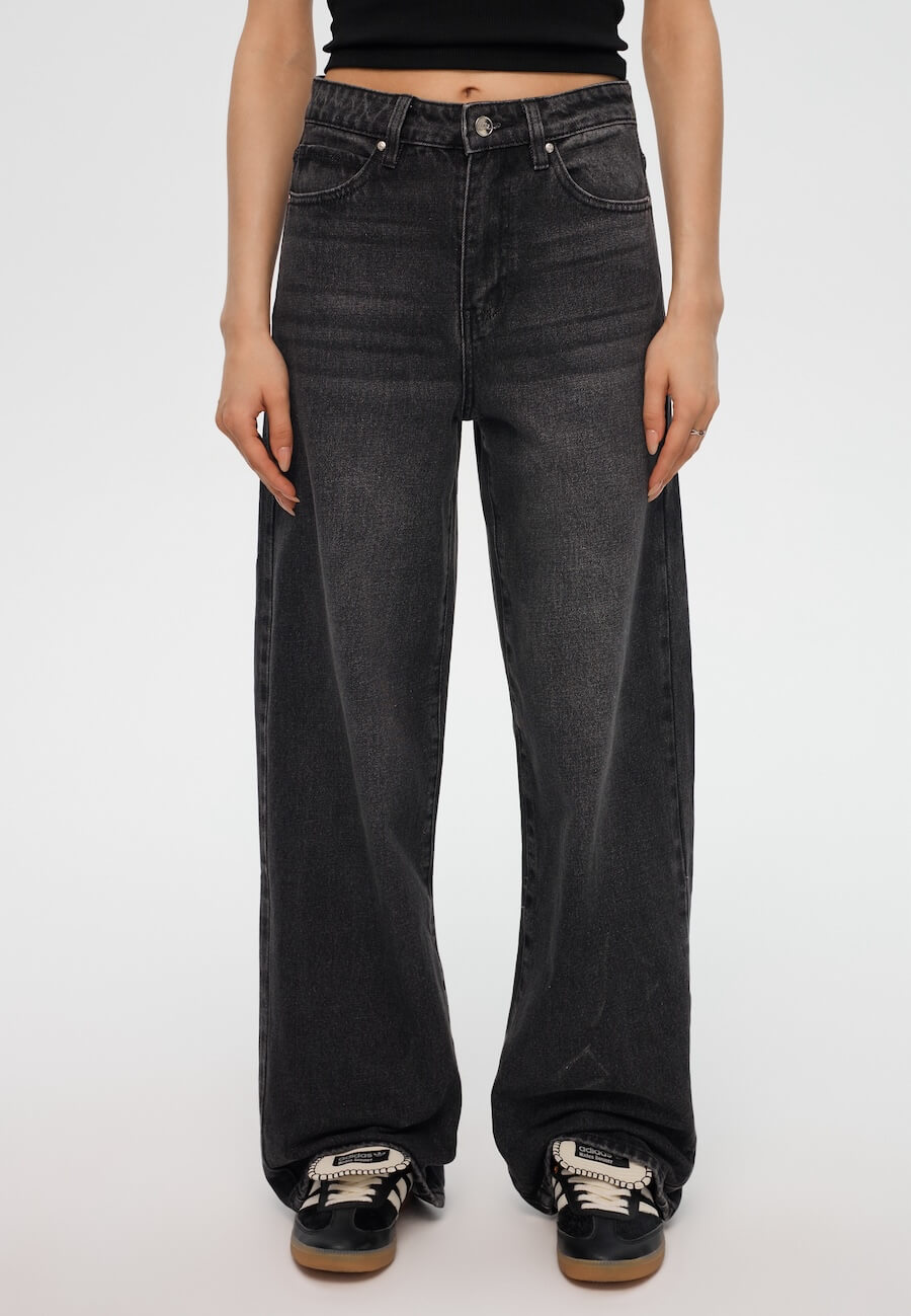 

Джинсы женские Feelz Wide leg 03 серые 25, Серый, Wide leg 03