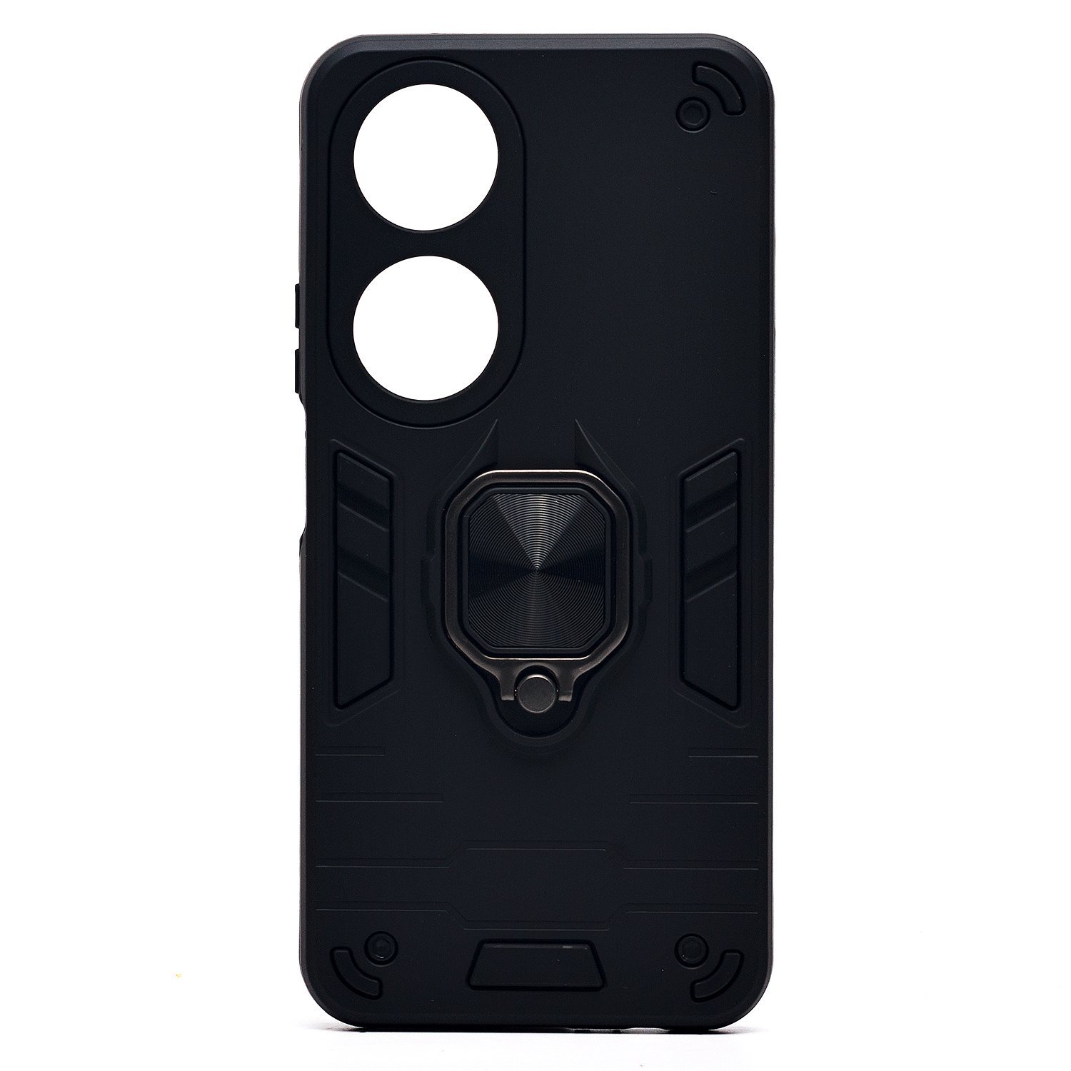 

Чехол Honor X7b (CLK-LX1) силиконовый противоударный с кольцом <черный>