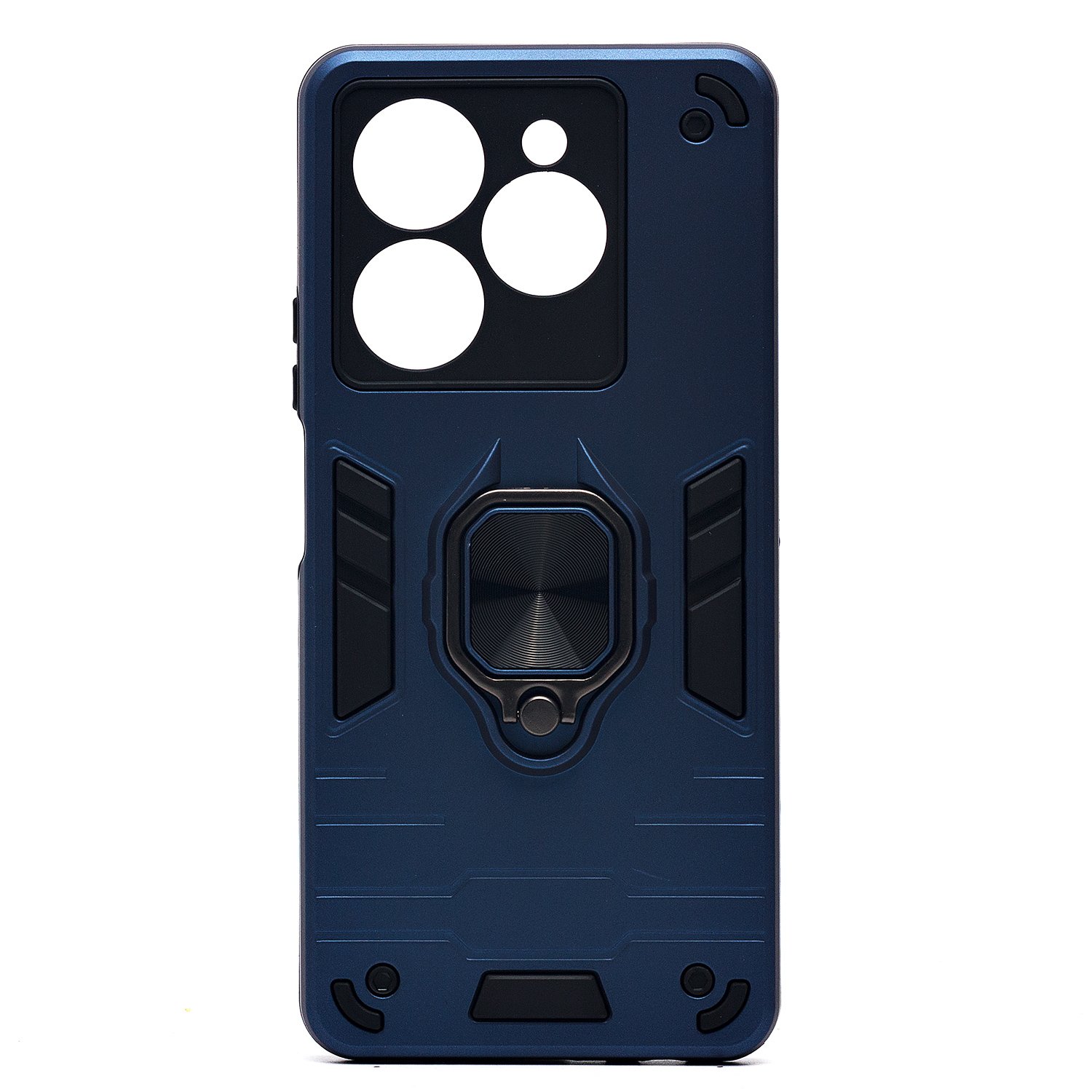 

Чехол Infinix Hot 40i (X6528B) силиконовый противоударный с кольцом <синий>
