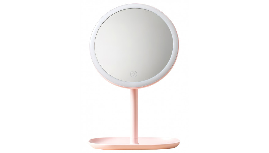 фото Зеркало для макияжа xiaomi jordan and judy led makeup mirror pink (nv529)