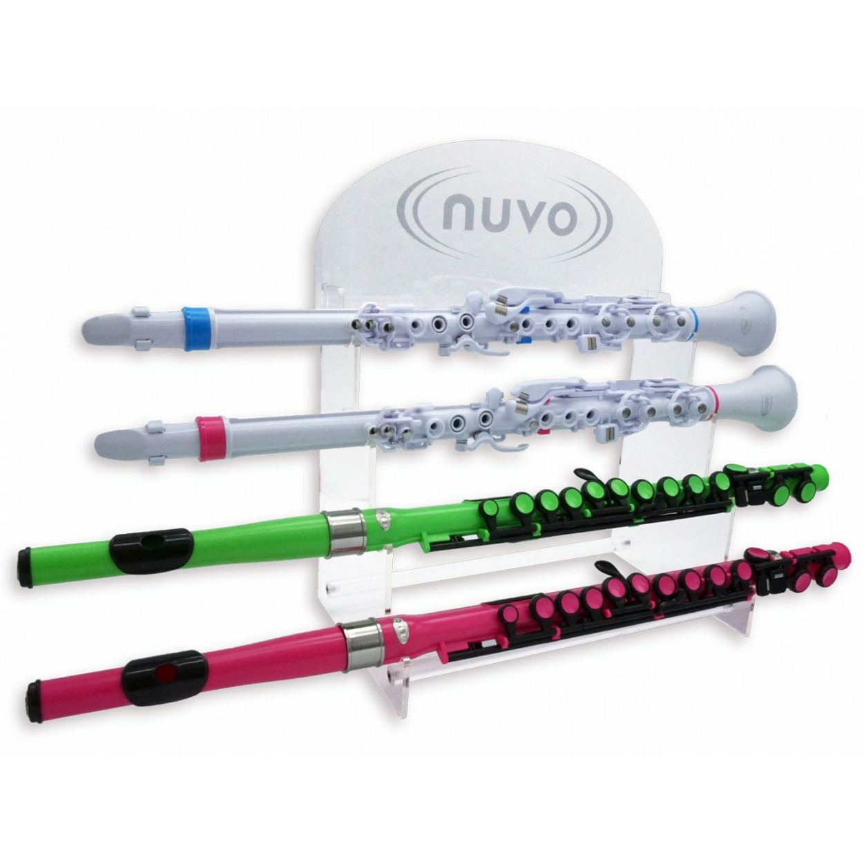 фото Кларнет nuvo acrylic retail display horizontal 4 x flute clarineo