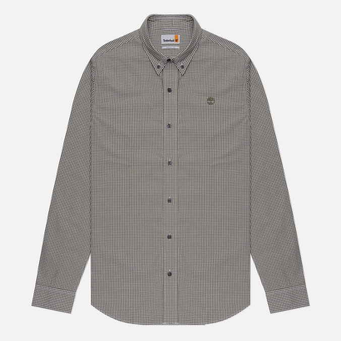 Мужская рубашка Timberland Suncook River Gingham Poplin Micro зелёный, Размер S