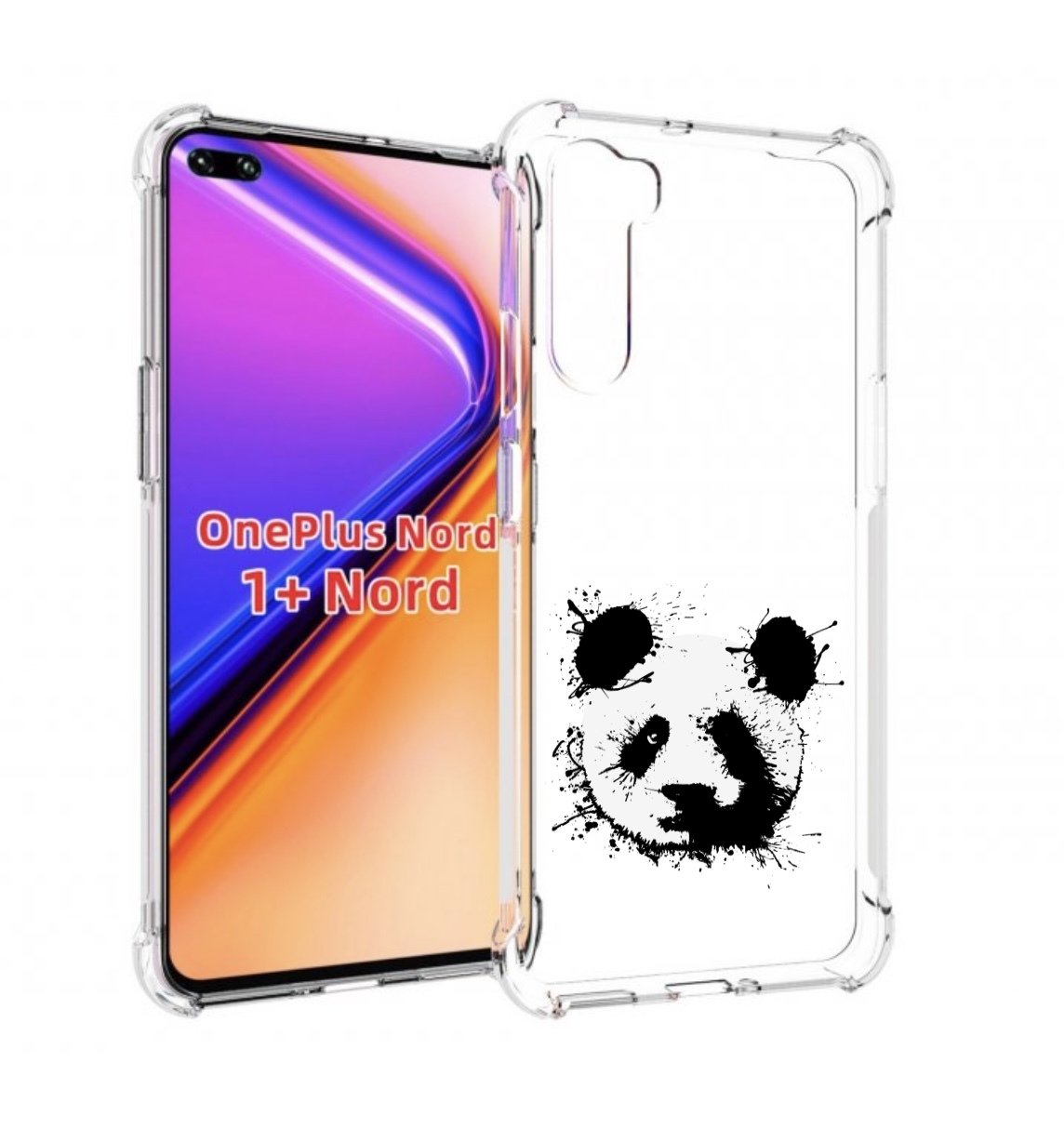 

Чехол MyPads клякса-панда для OnePlus Nord / 1+ Nord (1ая версия), Прозрачный, Tocco