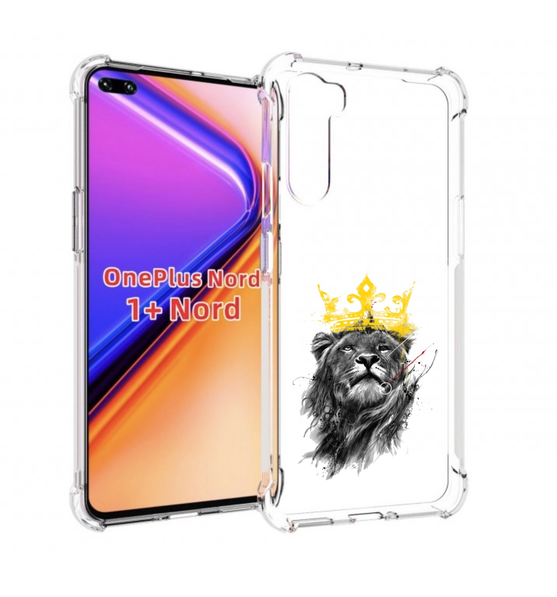 

Чехол MyPads король-лев для OnePlus Nord / 1+ Nord (1ая версия), Прозрачный, Tocco
