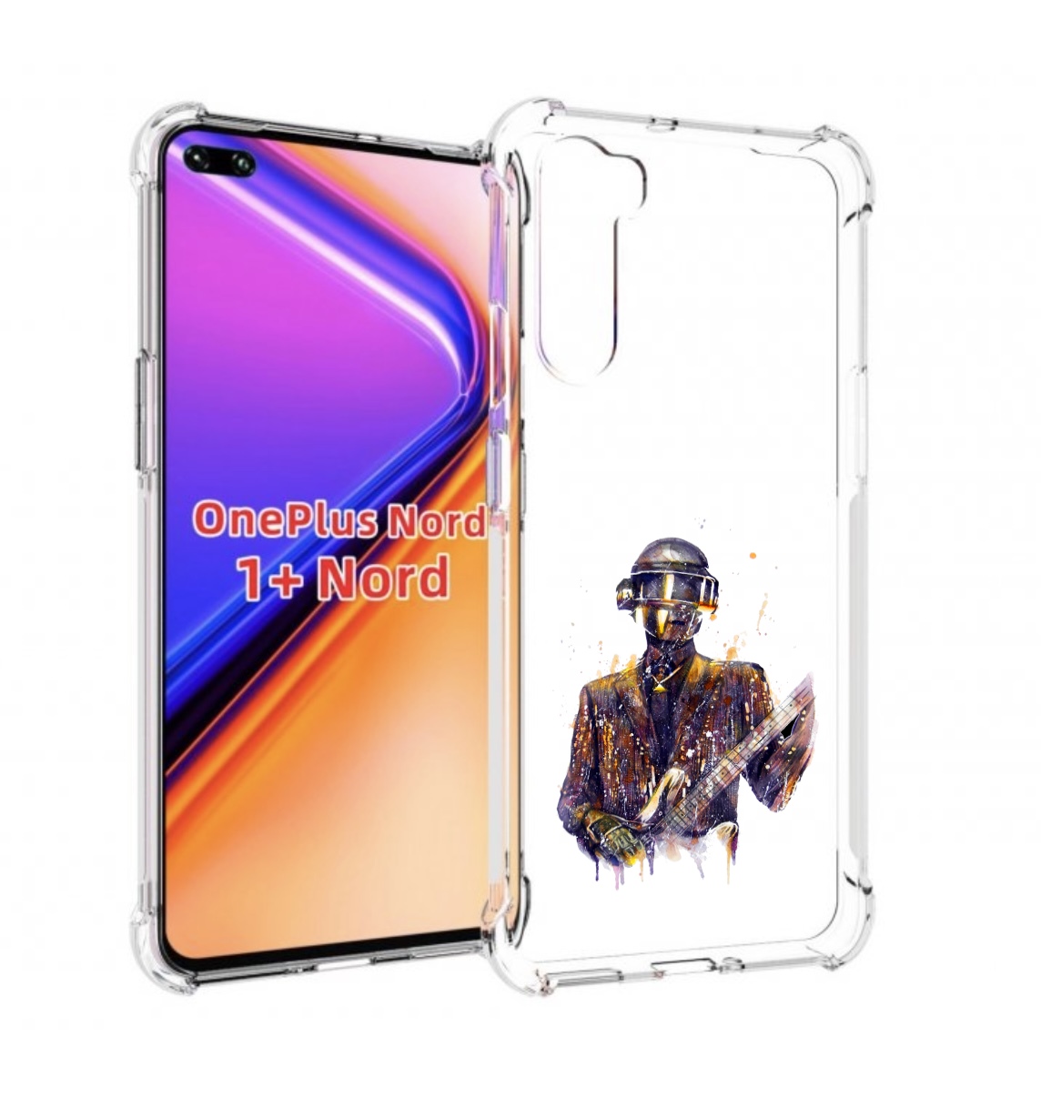 

Чехол MyPads космо-гитарист для OnePlus Nord / 1+ Nord (1ая версия), Прозрачный, Tocco