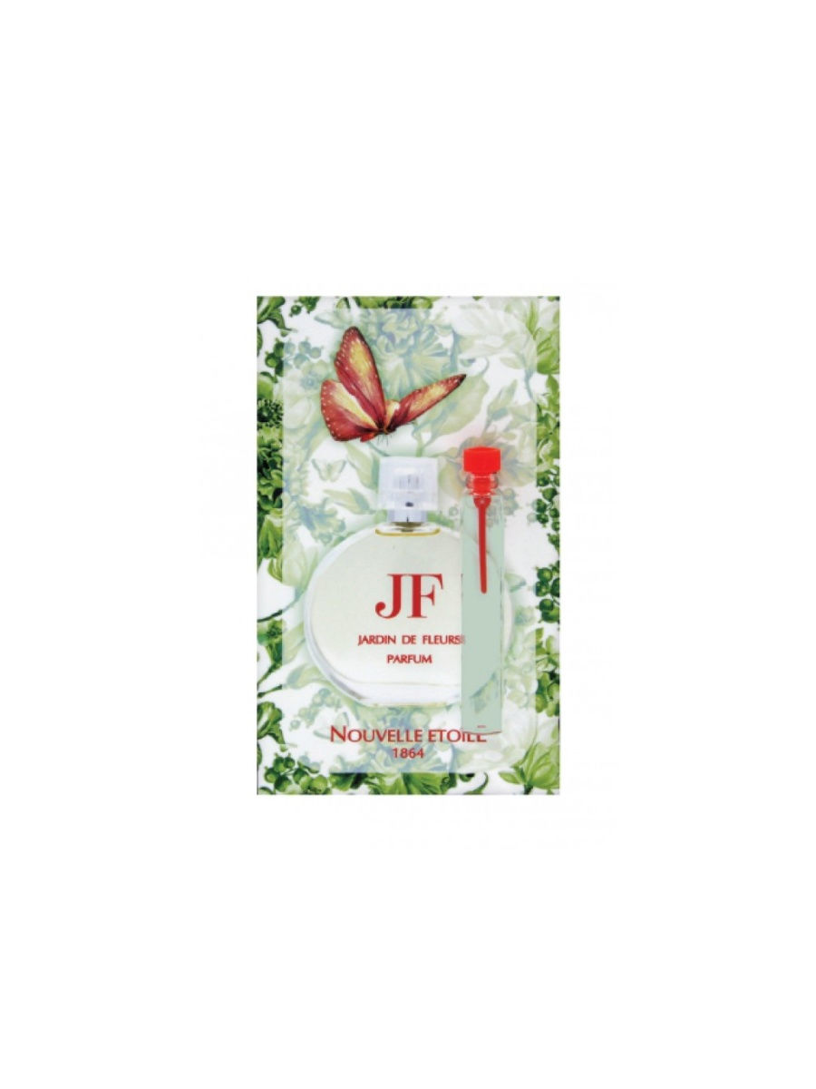 духи на открытке Новая Заря Сад цветов - Jardin De Fleurs 3 мл. медаль на открытке любимый муж