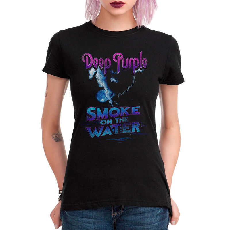 

Футболка женская Dream Shirts Deep Purple - Smoke On The Water 9898934111 черная XL, Deep Purple - Smoke On The Water 9898934111