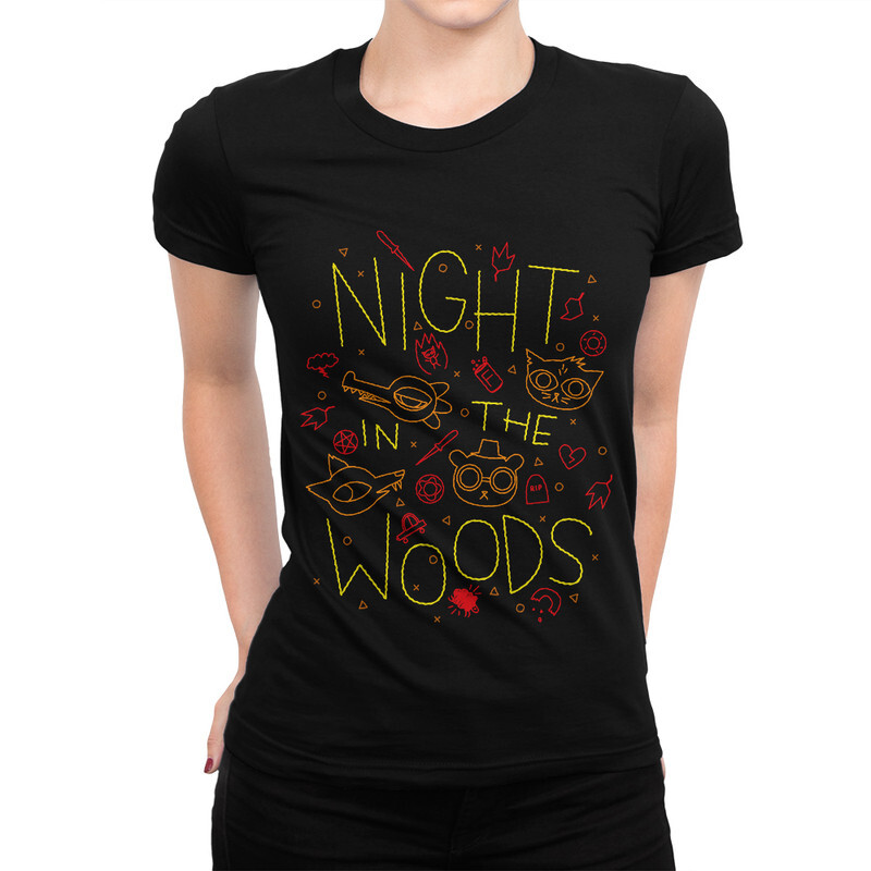 

Футболка женская Dream Shirts Night in the Woods 9898935111 черная L, Night in the Woods 9898935111