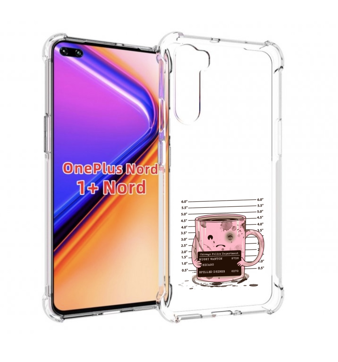 

Чехол MyPads кружка для OnePlus Nord / 1+ Nord (1ая версия), Прозрачный, Tocco