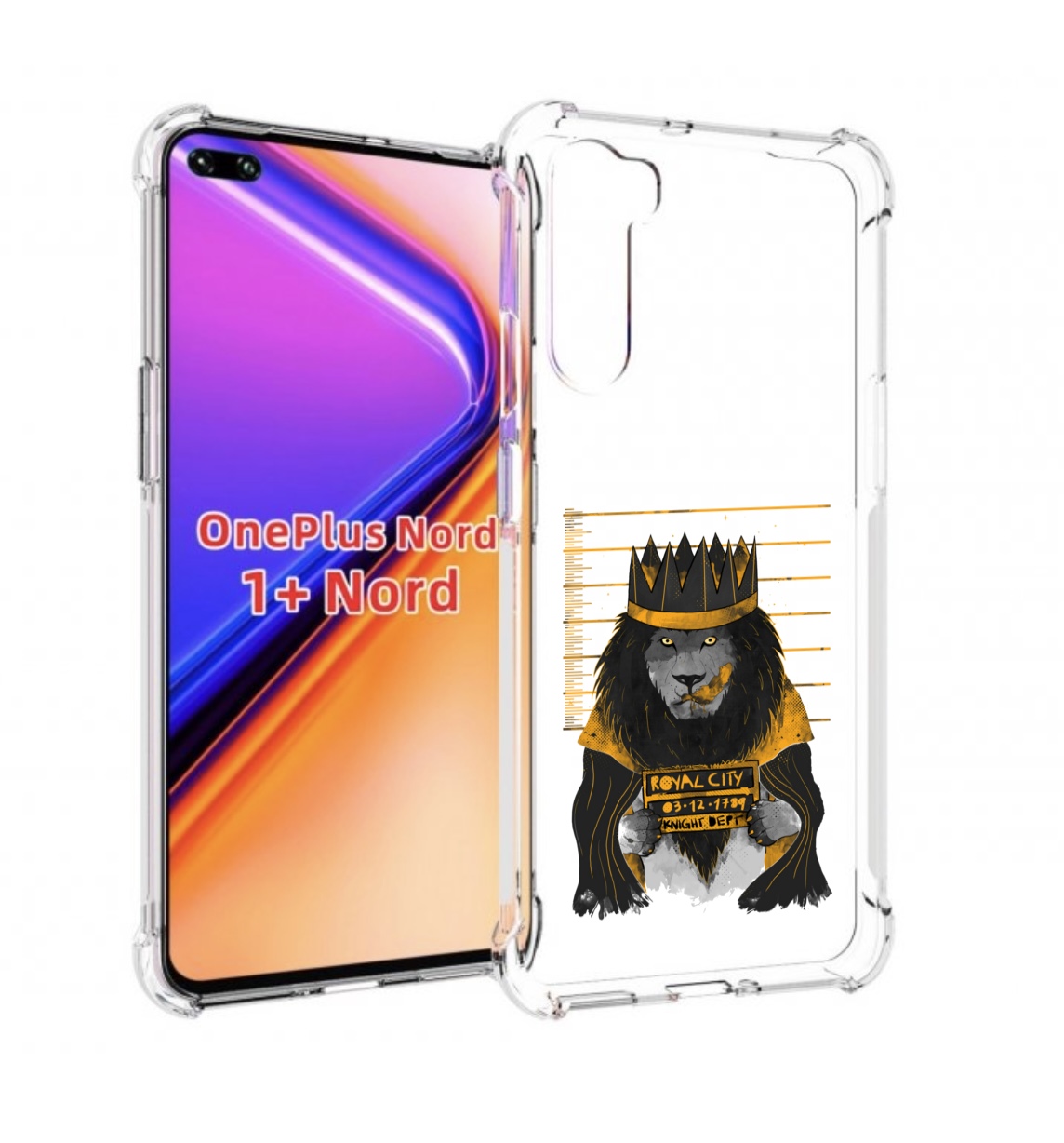 

Чехол MyPads лев в законе для OnePlus Nord / 1+ Nord (1ая версия), Прозрачный, Tocco