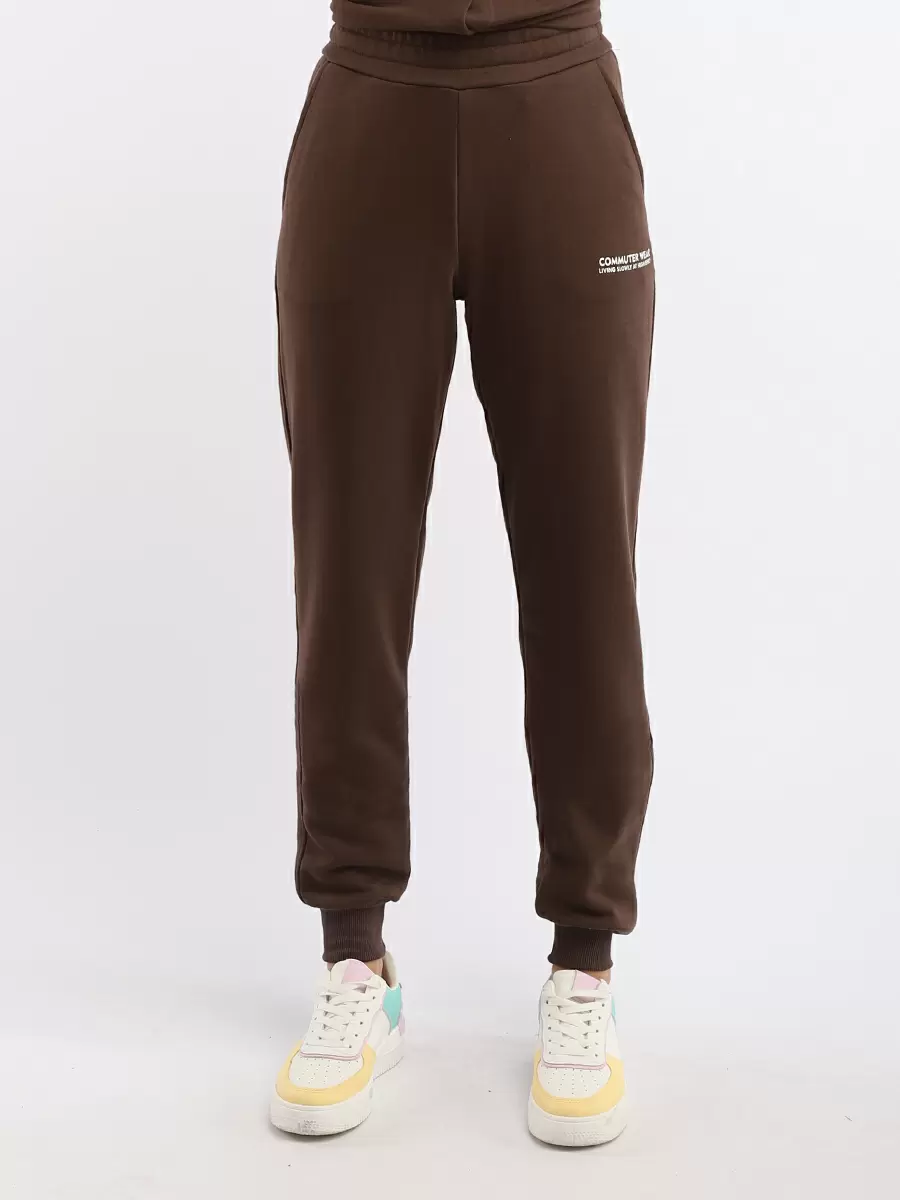 

Спортивные брюки женские EUROFASHION SQ70945 коричневые M, SQ70945
