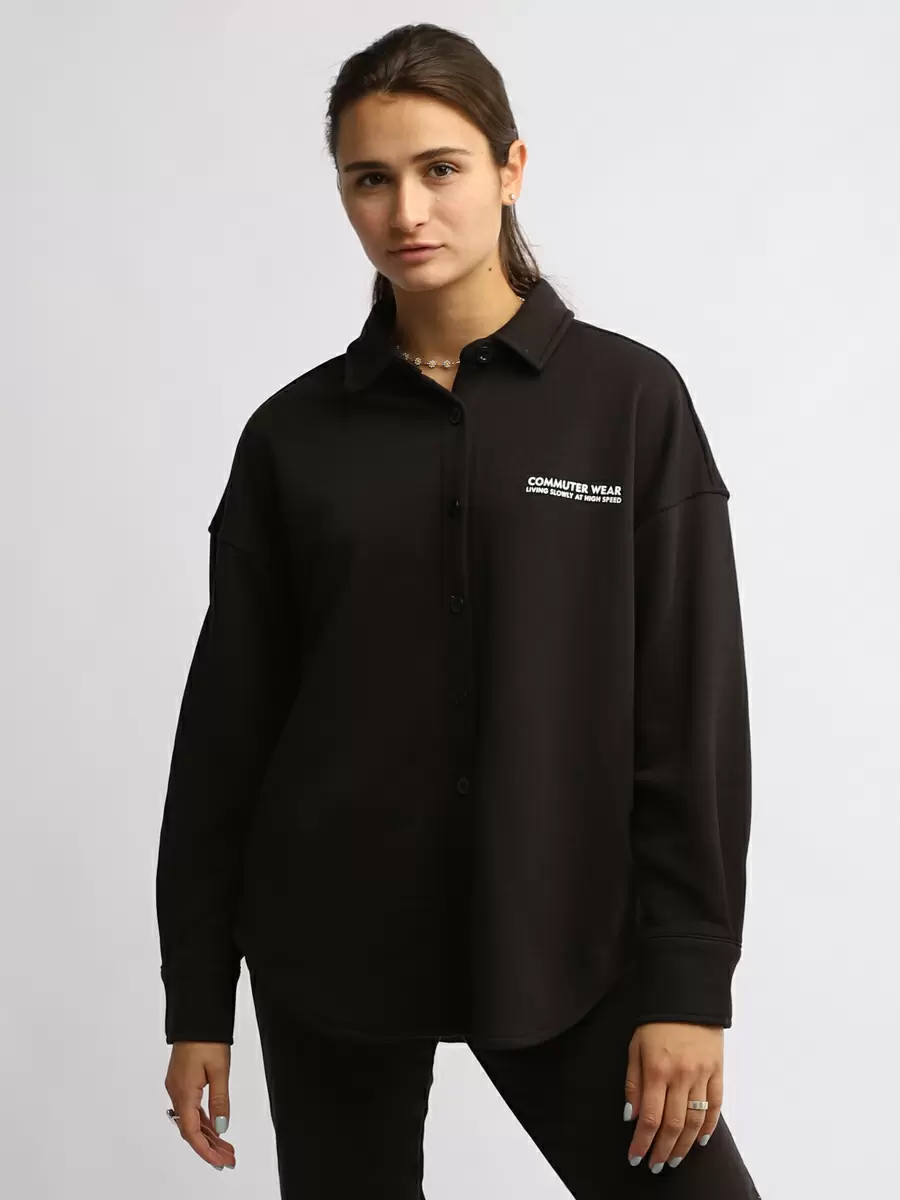 

Свитшот женский EUROFASHION SQ70948 черный S, SQ70948