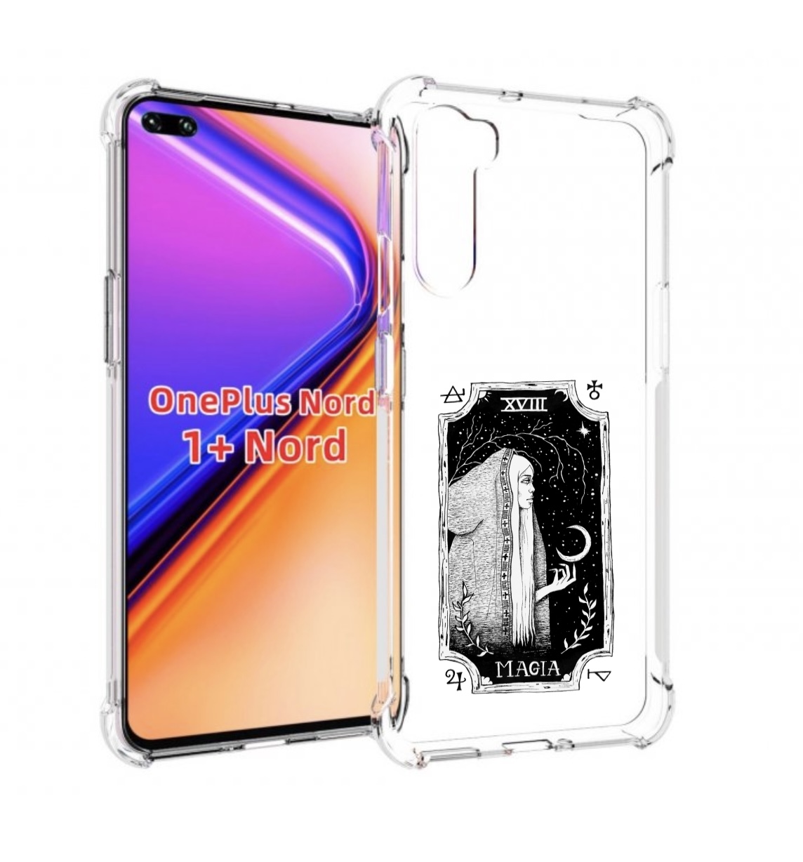 

Чехол MyPads лунная магия для OnePlus Nord / 1+ Nord (1ая версия), Прозрачный, Tocco
