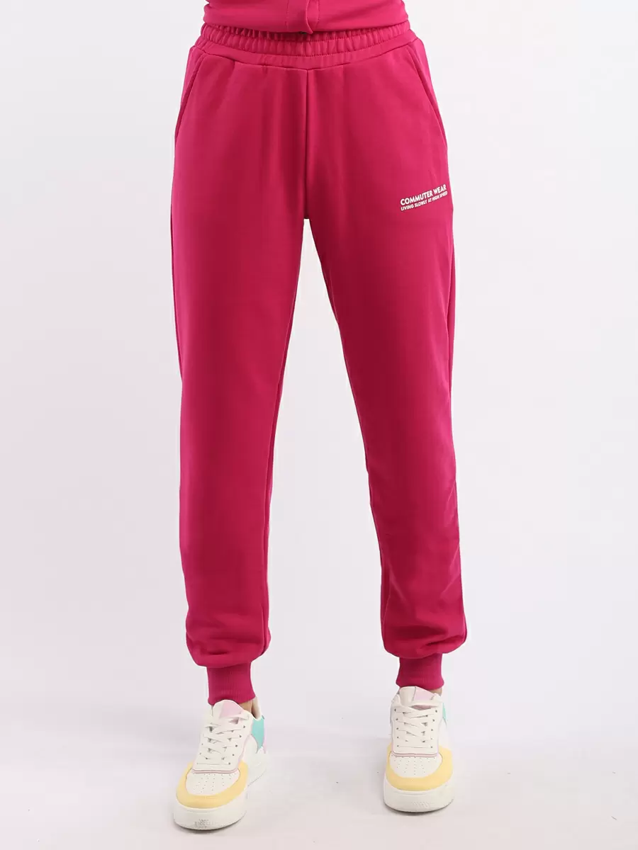 

Спортивные брюки женские EUROFASHION SQ70951 розовые M, SQ70951