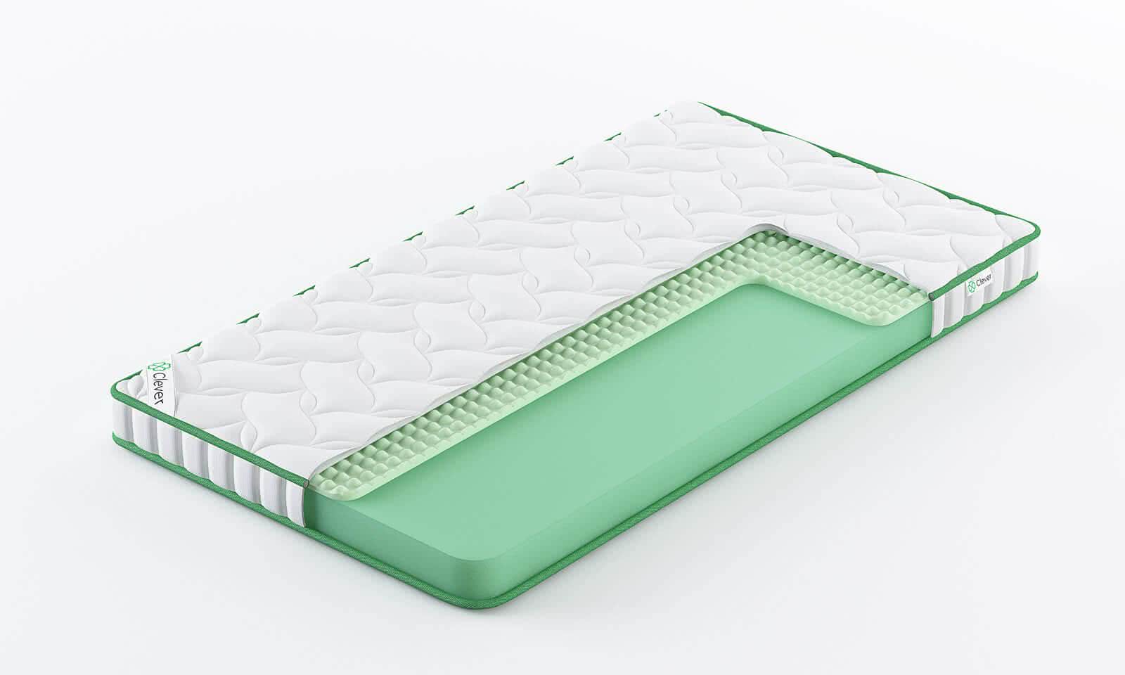 

Матрас Clever Simple Slim 200x205, Белый, CLEVER SIMPLE SLIM