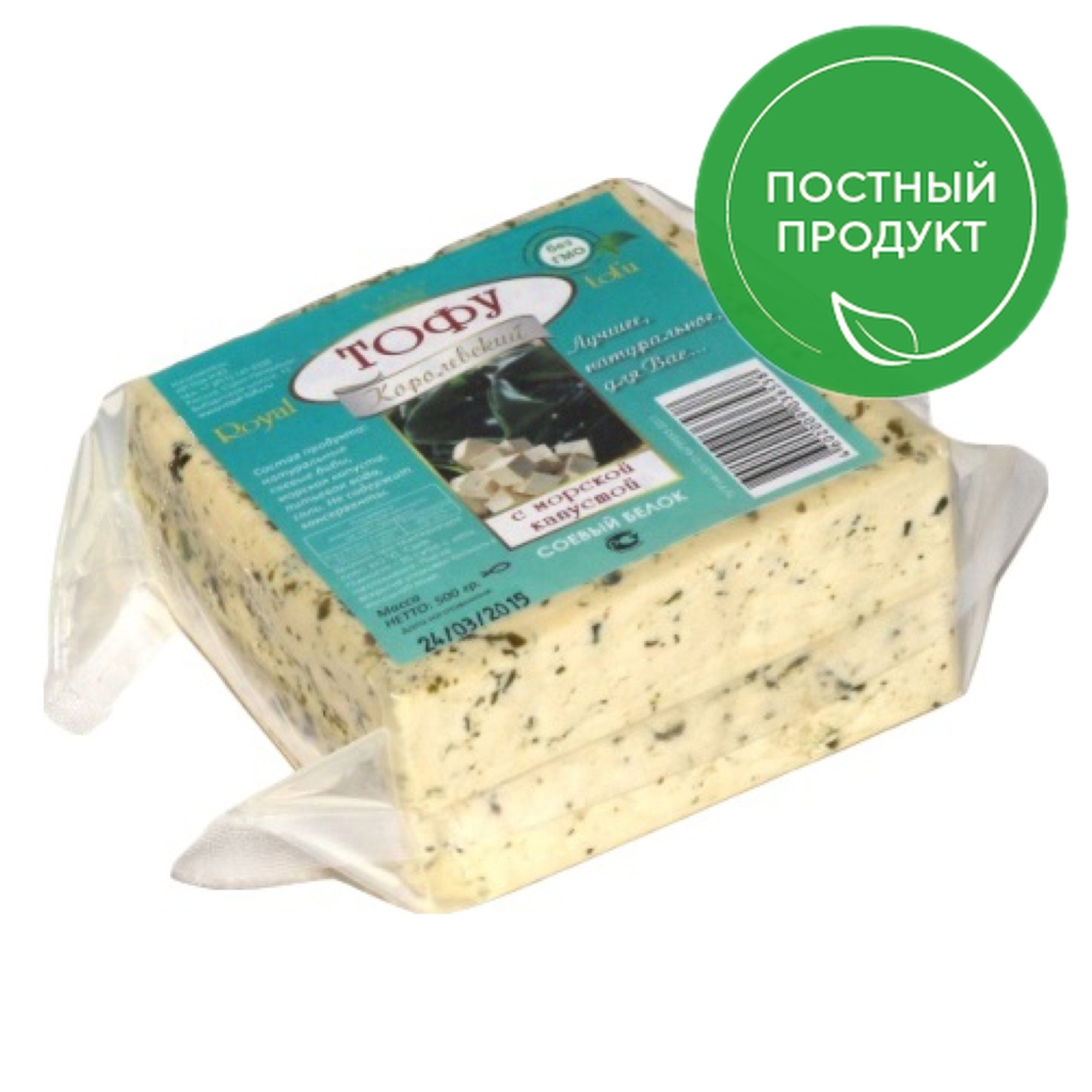 

Сыр мягкий Royal tofu Тофу с морской капустой 500 г