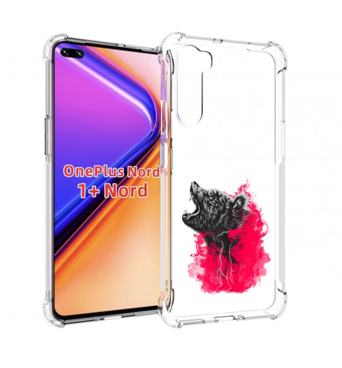 

Чехол MyPads медведь в дымке для OnePlus Nord / 1+ Nord (1ая версия), Прозрачный, Tocco
