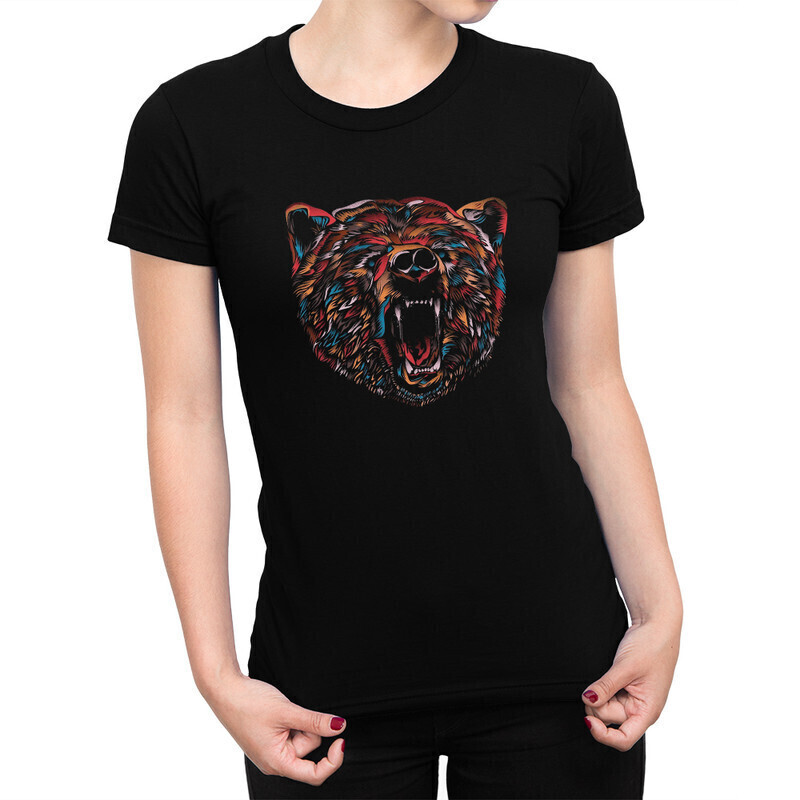 

Футболка женская Dream Shirts Медведь 10001761 черная M, Медведь 10001761