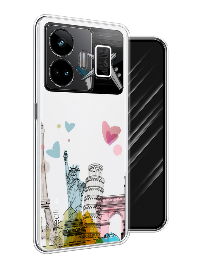

Чехол Awog на Realme GT Neo 5 5G/GT 3 "Самолет путешествий", Желтый, 2513750-10