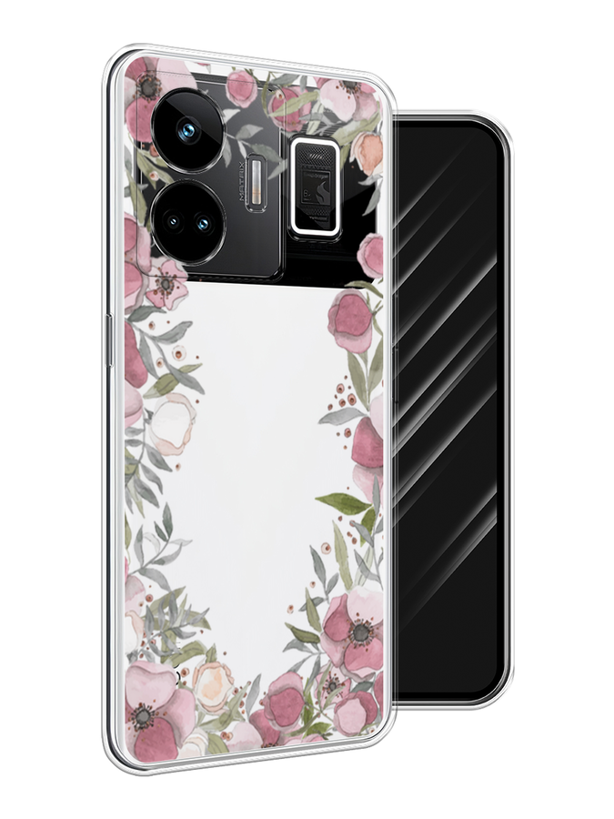 

Чехол Awog на Realme GT Neo 5 5G/GT 3 "Розовая цветочная рамка", Розовый;зеленый, 2513750-8