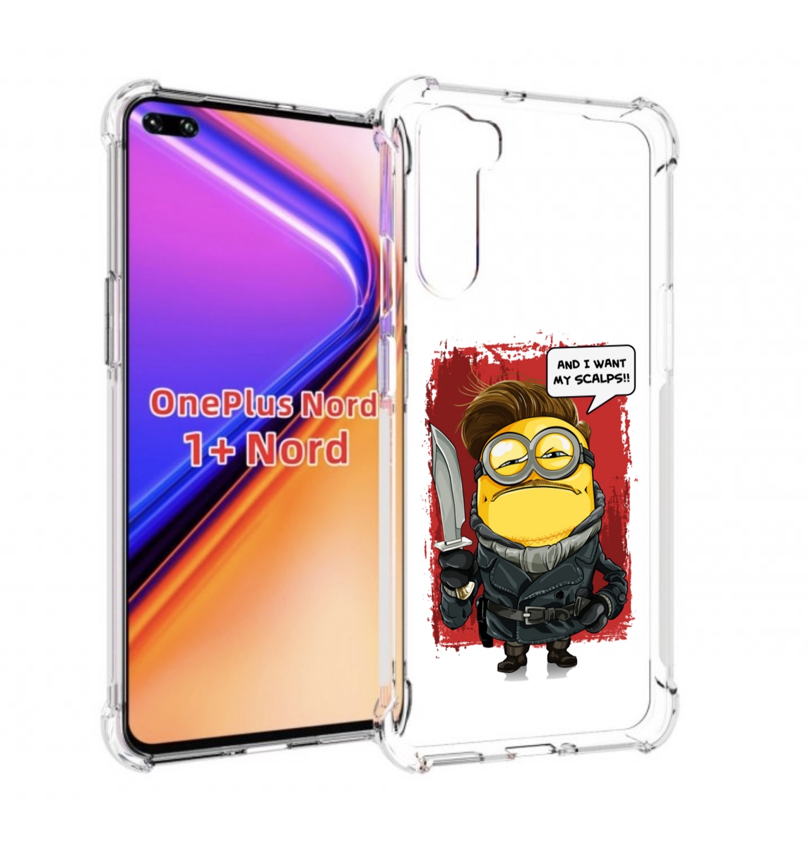 

Чехол MyPads миньон убийца для OnePlus Nord / 1+ Nord (1ая версия), Прозрачный, Tocco