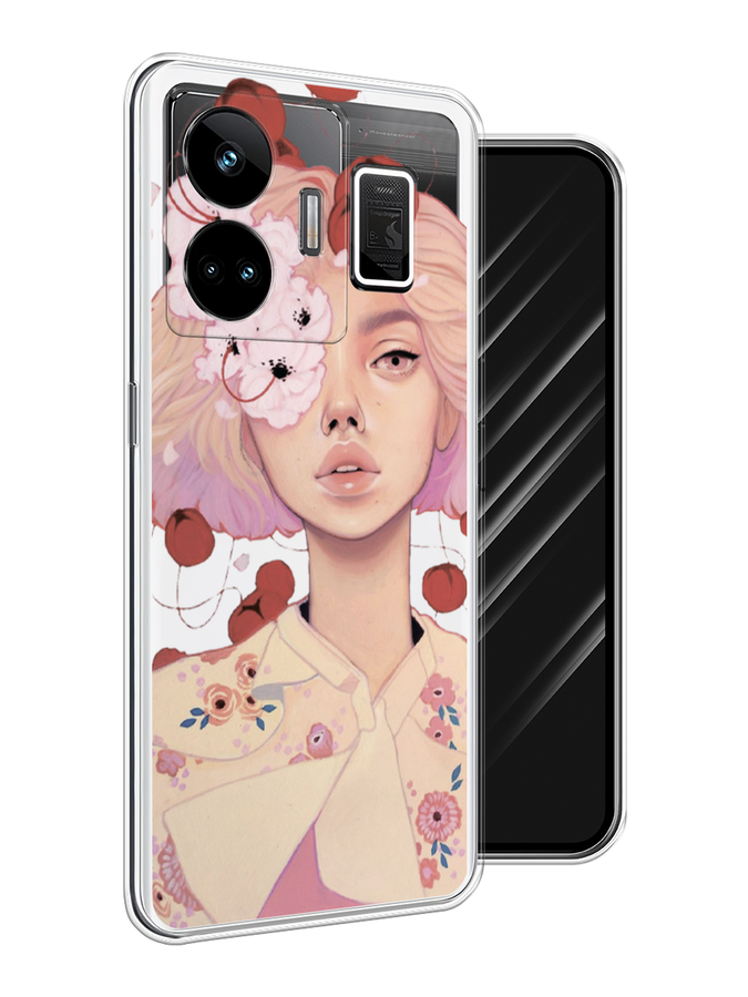 

Чехол Awog на Realme GT Neo 5 5G/GT 3 "Цветочная анархия", Бежевый;розовый;бордовый, 2513750-7