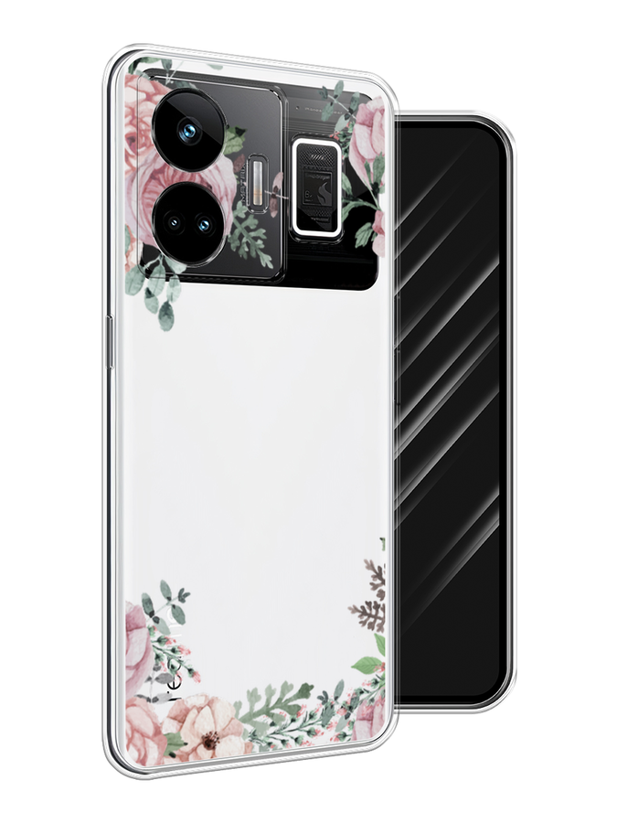 

Чехол Awog на Realme GT Neo 5 5G/GT 3 "Нежные розы акварель", Прозрачный;розовый;зеленый, 2513750-8
