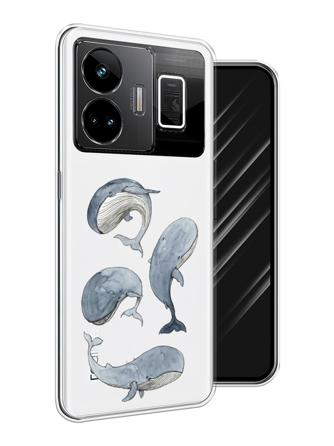 

Чехол Awog на Realme GT Neo 5 5G/GT 3 "Киты", Голубой;белый;прозрачный, 2513750-1