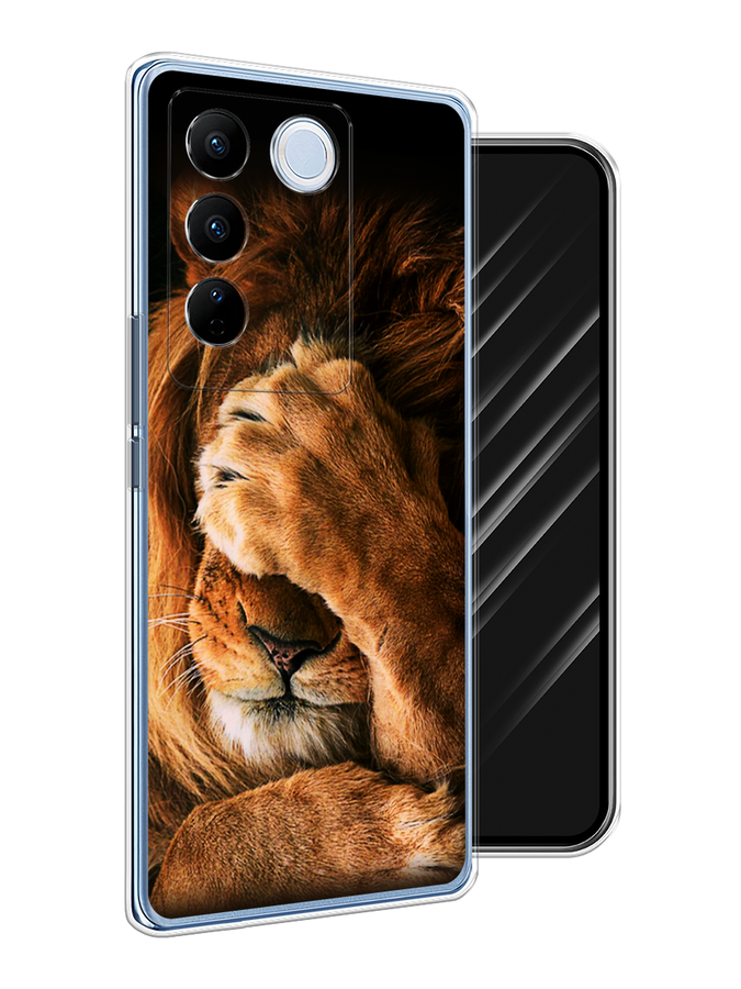 

Чехол Awog на Vivo V27/V27 Pro "Львиный стыд", Коричневый;черный, 268450-1