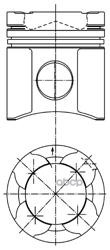 

Поршень KOLBENSCHMIDT D128 4v 4x3x4 Кам D80-22.8man.314; 364; 414.Tg310; 360; 410