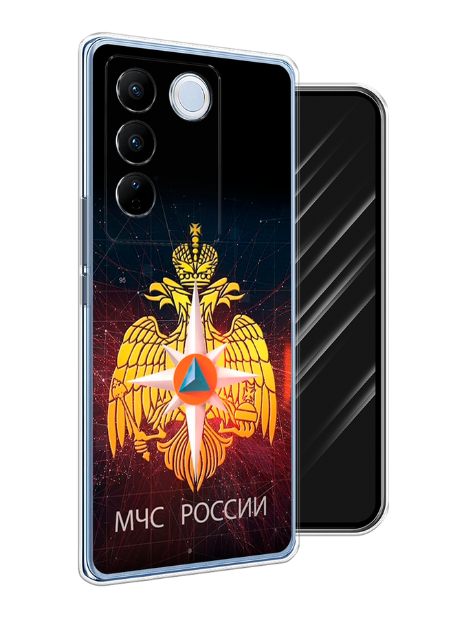 

Чехол Awog на Vivo V27/V27 Pro "МЧС России", Черный;желтый;красный, 268450-5