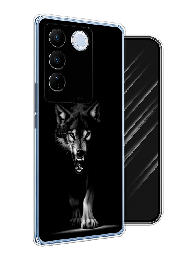 

Чехол Awog на Vivo V27/V27 Pro "Волк выходит из ночи", Серый;черный;белый, 268450-1