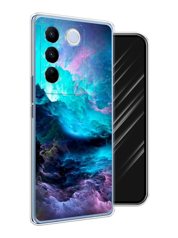 

Чехол Awog на Vivo V27/V27 Pro "Бирюзовое небо", Бирюзовый;фиолетовый;черный, 268450-1