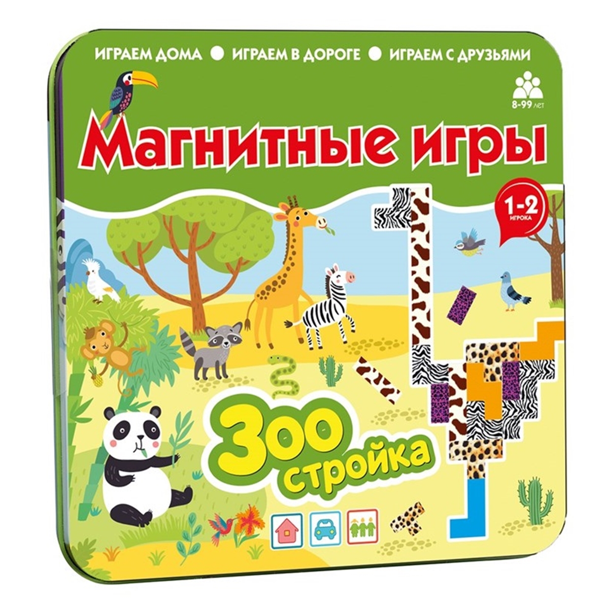 Магнитная игра Бумбарам Зоостройка артикул IM-1017 650₽