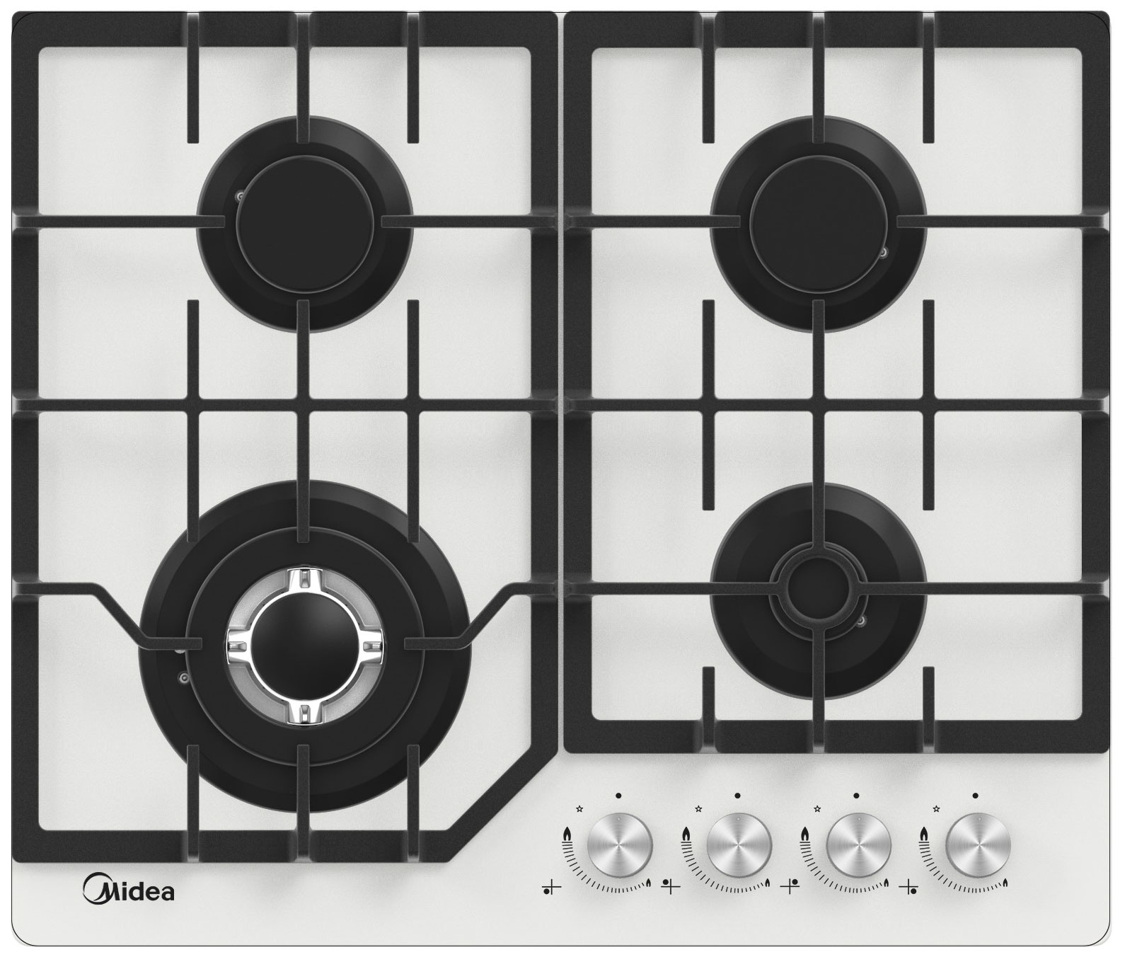

Встраиваемая варочная панель газовая Midea MG643TGW белый, MG643TGW