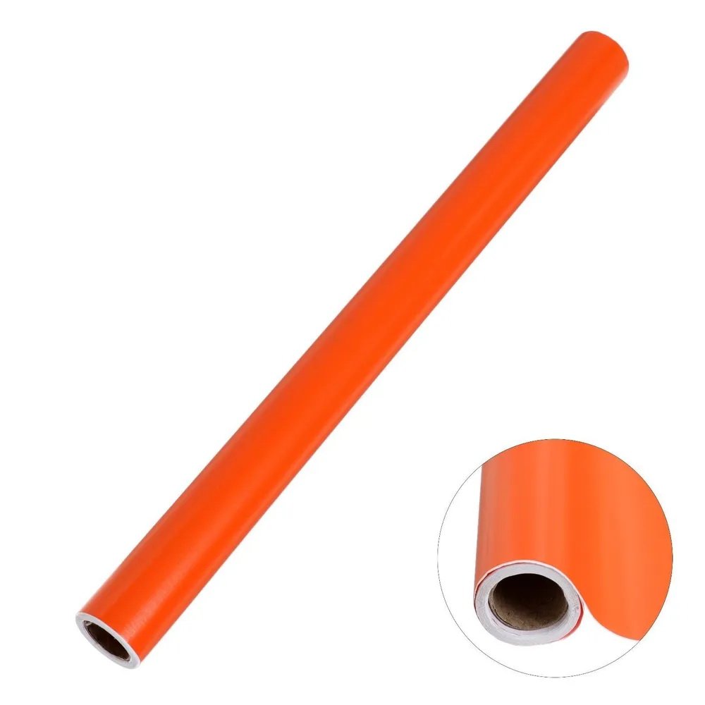 Пленка самоклеящаяся, оранжевая, 0.45 м х 3 м, 8 мкр flamingo игрушка хрюкающая оранжевая свинка для собак