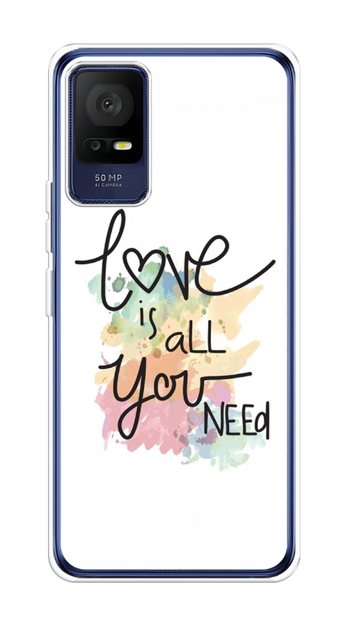 

Чехол на TCL 405 "Love is all you need", Белый;черный;зеленый, 291450-1