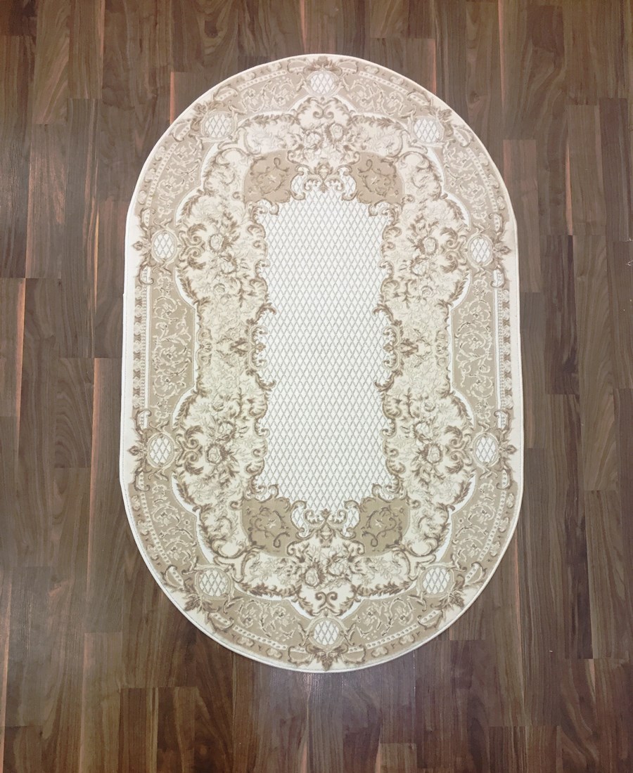 

Ковер Sofia Rugs KQSEM 4052A овальный белый/кремовый 120х180