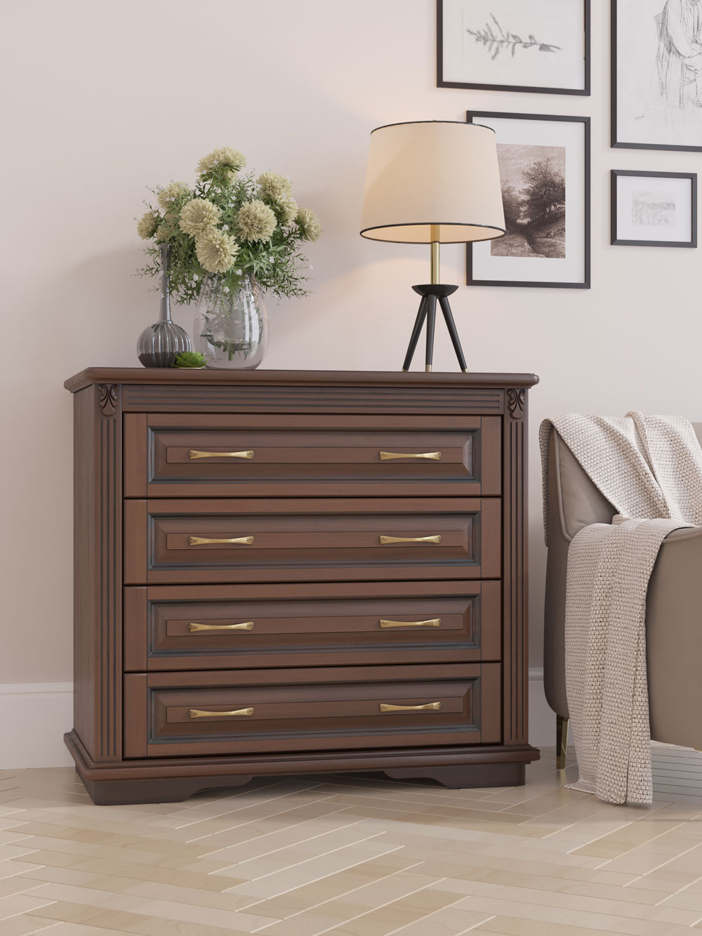 

Дримлайн Палермо ясень-белый с золотой патиной 104х53х94, Палермо ясень-белый с золотой патиной 104х53х94