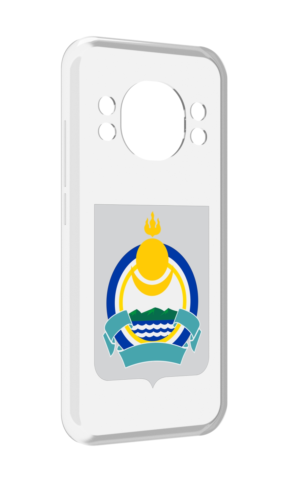 

Чехол MyPads герб-бурятия для Doogee S98 / S98 Pro, Прозрачный, Tocco