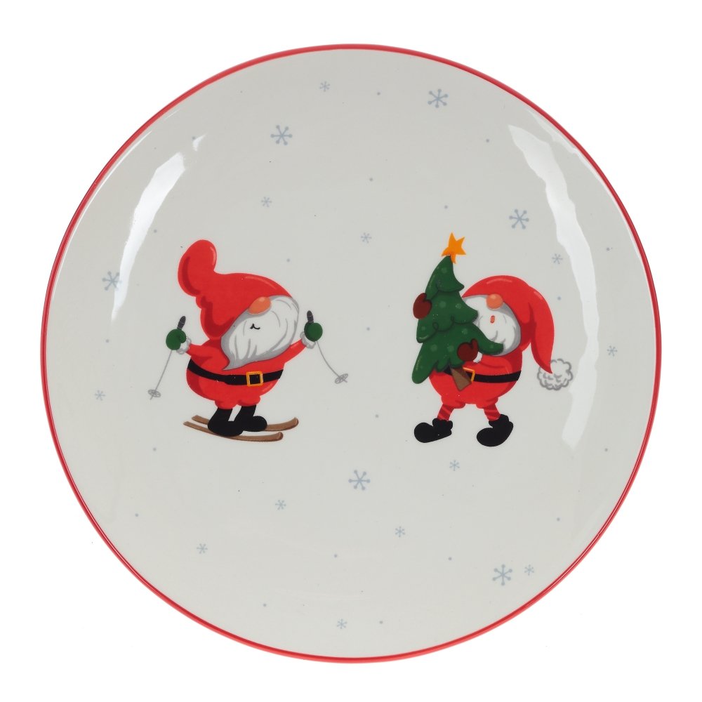 Тарелка Дед Морозы, L21 W21 H2,5 см KSM-764488
