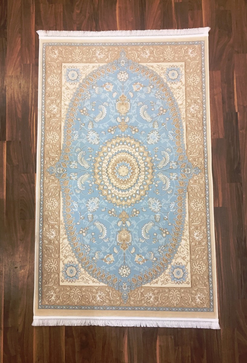 фото Ковер sofia rugs kqsem 4094a прямой белый/голубой 120x180