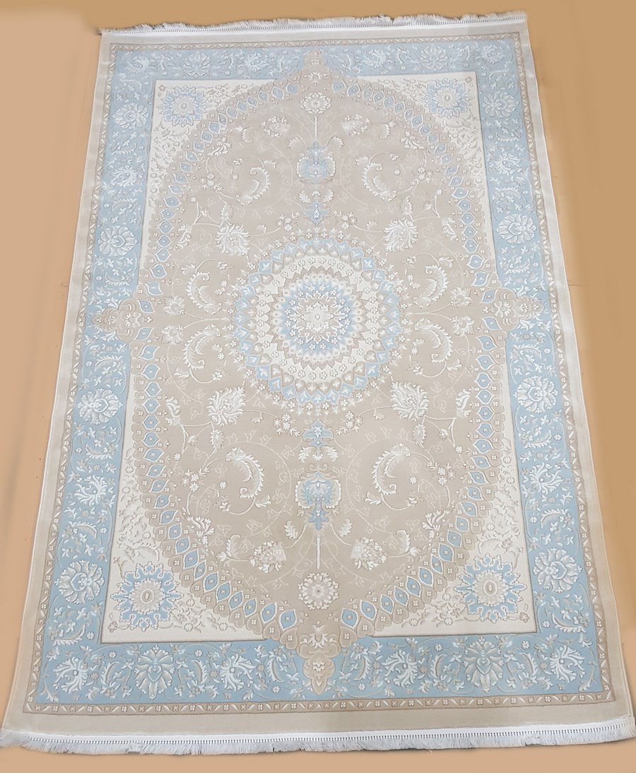 

Ковер Sofia Rugs KQSEM 4094B прямой белый/голубой 120x180