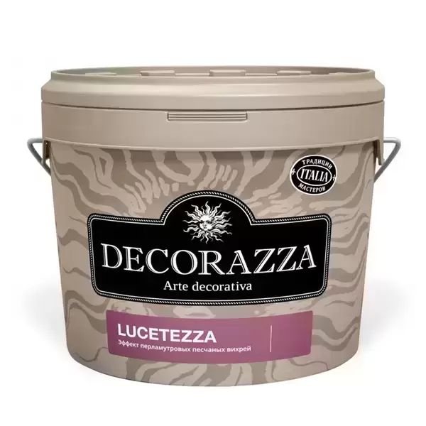 Декоративное перламутровое покрытие  Decorazza Lucetezza, песчаные вихри, золотое,  1 л