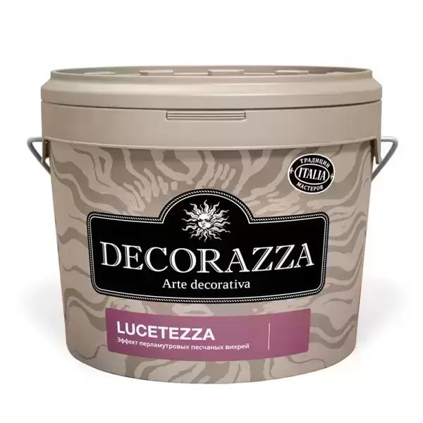 Декоративное перламутровое покрытие  Decorazza Lucetezza, песчаные вихри, золотое,  1 л декоративная штукатурка decorazza lucetezza alluminio lc 700 1 л