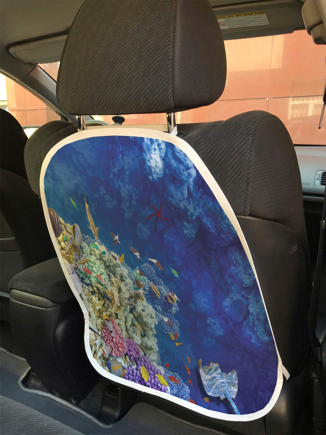 фото Накидка на спинку сиденья joyarty коралловое путешествие, 45х62
