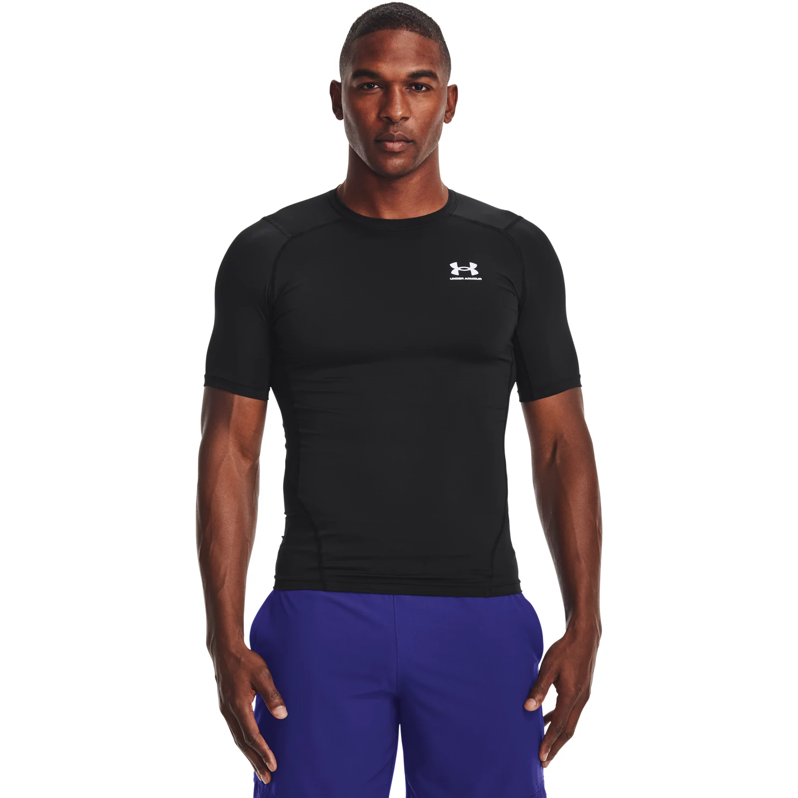 фото Футболка мужская under armour ua hg armour comp ss черная 52 ru