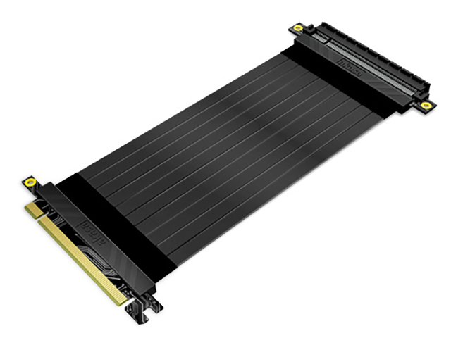 фото Аксессуар переходник akasa riser black x2 premium pcie 3.0 x 16 riser ak-cbpe01-20b