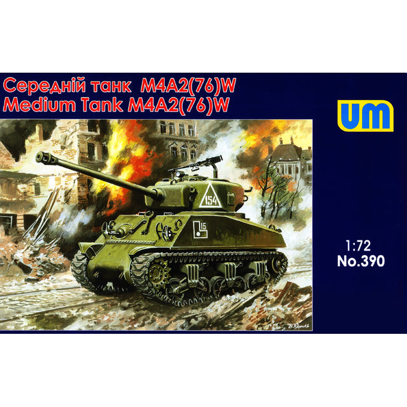 

Сборная модель UM Средний танк M4A2 76 W 390