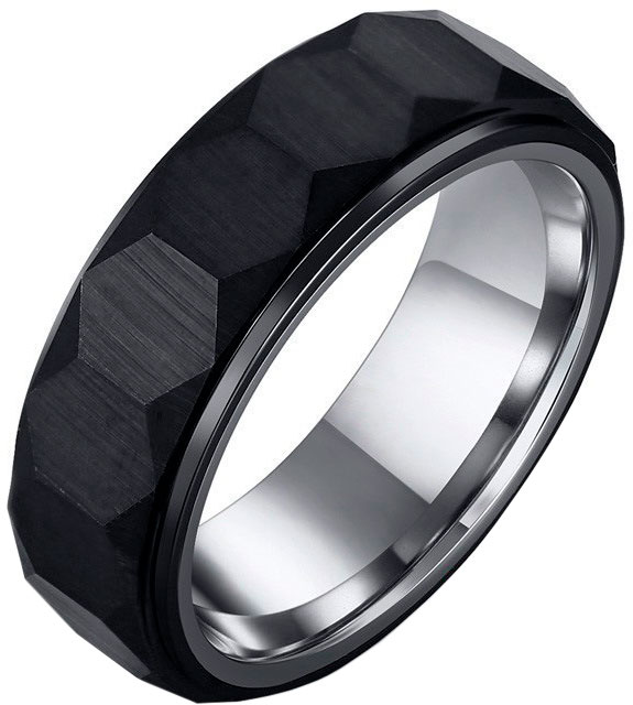 Кольцо из вольфрама р. 17 DG Jewelry GSR0227